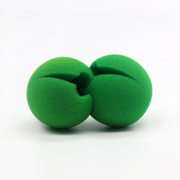 Green Color Soft Sponge Clown Noses Ball