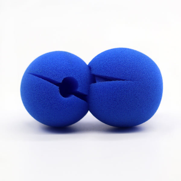 blue foam clown nose