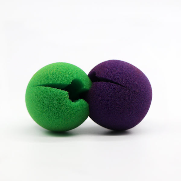 Green Color Soft Sponge Clown Noses Ball