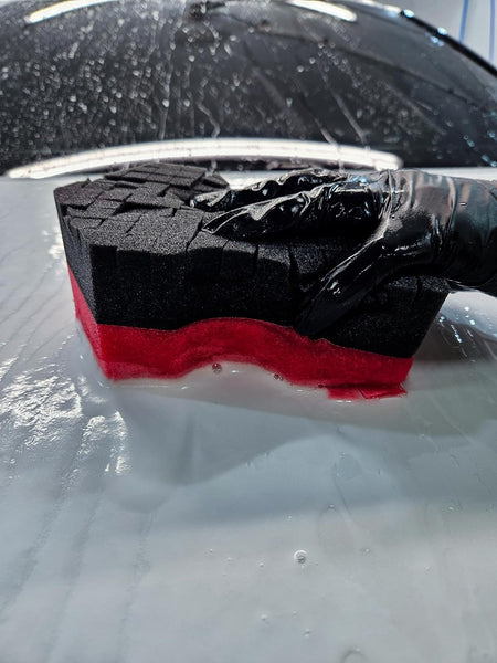 Multifunctional Large Sponge Strong Water Absorption Cleaning Car Durable Soft Foam Grid Sponge Friction Cotton Auto Detailing