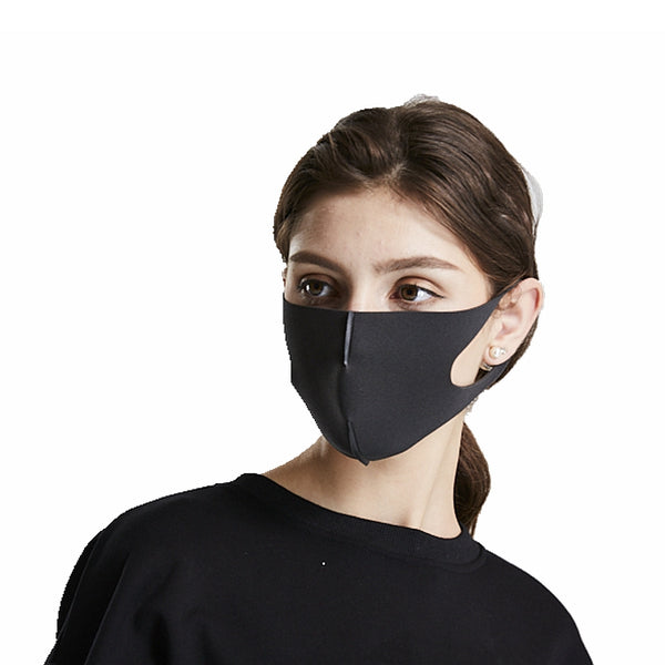 Custom Washable Reusable Black Sponge Anti Pollution Face Dust Mask