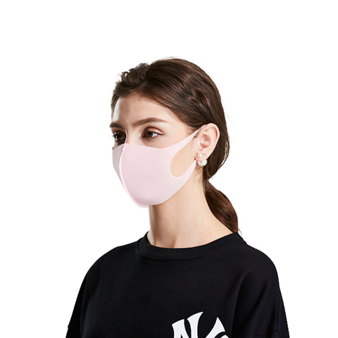 Pink Color High Quality PU Polyester Sponge Face Anti Dust Mask